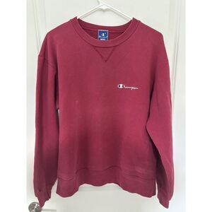 Vintage Champion Crewneck Sweatshirt Mens XL Maroon Made in USA Embroidered Logo